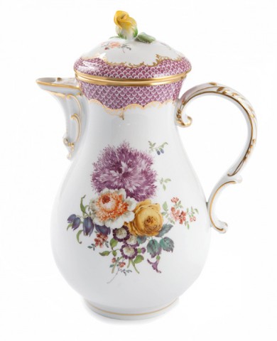 Cafetera V 1,20 l, Bouquet. Manera antigua, Escamas de mosaico color purpura