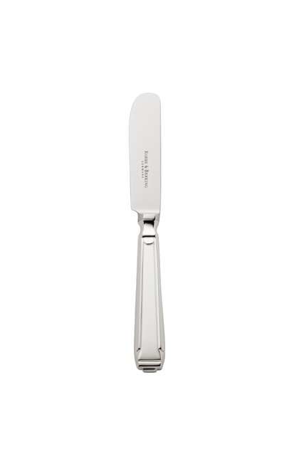 cuchillo de plata para untar mantequilla Art Deco