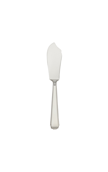 cuchillo de plata para queso Art Deco