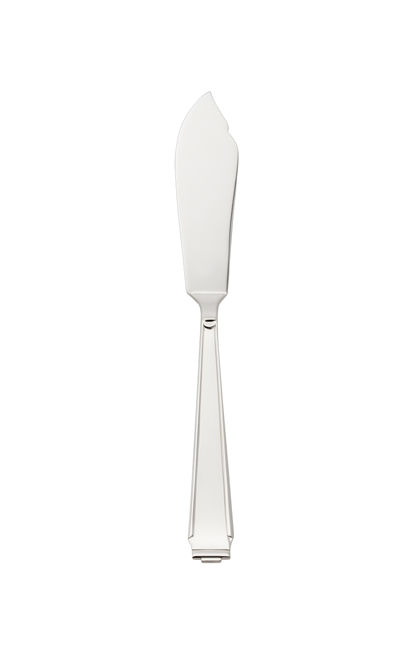 cuchillo de plata para pescado Art Deco