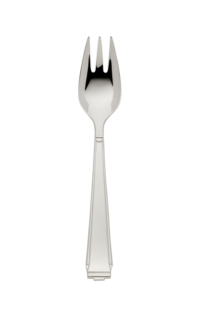 Tenedor servir verduras, plata Art Deco
