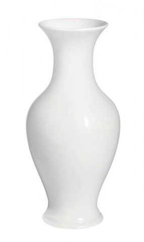 Jarrón H 24 cm forma Neuer Ausschnitt, blanco