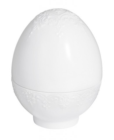caja huevo Neumarseille blanca H 6 cm