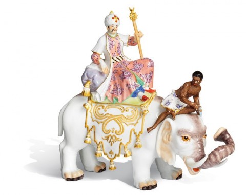 Escultura Un persa en elefante 