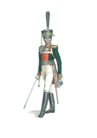  Oficial de la Guardia Imperial, regimiento Lituano