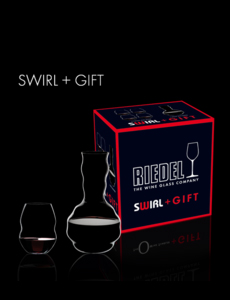 paquete regalo de copas Riedel swirl + gift