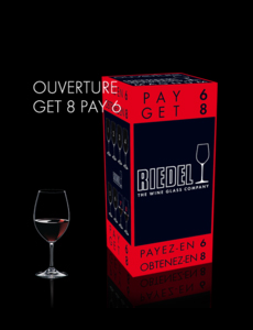    riedel value packs ouverture get 8 pay 6