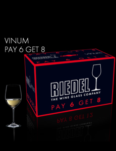 Paquete regalo juego de copas riedel value packs vinum pay 6 get 8