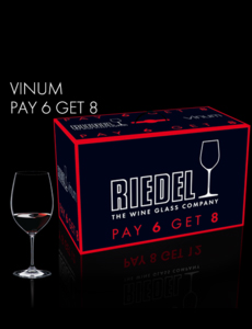    riedel value packs vinum red pay 6 get 8