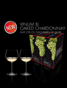 paquete regalo de copas value packs riedel vinum - oaked chardonnay